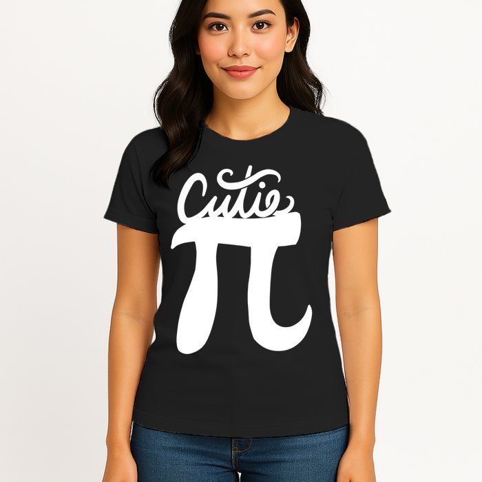 Cutie Pi Day Art Pi Symbol Womens T-Shirt