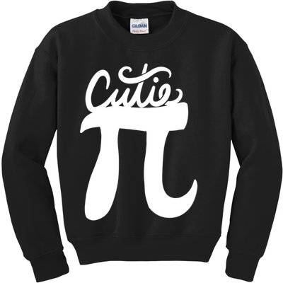 Cutie Pi Day Art Pi Symbol Kids Sweatshirt