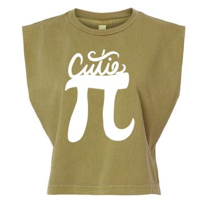 Cutie Pi Day Art Pi Symbol Garment-Dyed Women's Muscle Tee