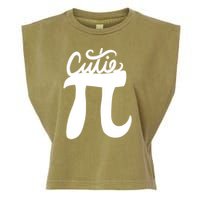 Cutie Pi Day Art Pi Symbol Garment-Dyed Women's Muscle Tee