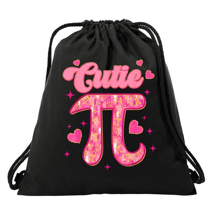 Cutie Pi Day Math Teacher Student Pi day Drawstring Bag