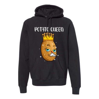 Cute Potato Design Vegetable Potato Lovers Premium Hoodie