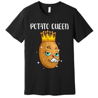 Cute Potato Design Vegetable Potato Lovers Premium T-Shirt