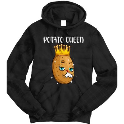 Cute Potato Design Vegetable Potato Lovers Tie Dye Hoodie