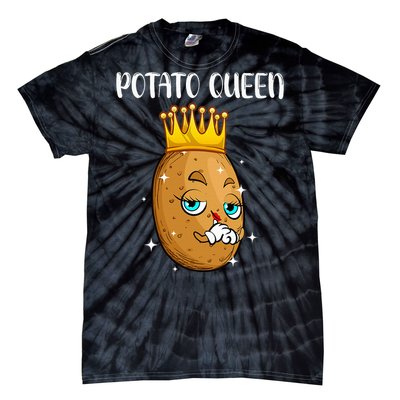 Cute Potato Design Vegetable Potato Lovers Tie-Dye T-Shirt