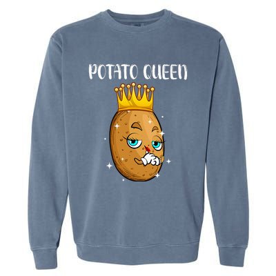 Cute Potato Design Vegetable Potato Lovers Garment-Dyed Sweatshirt