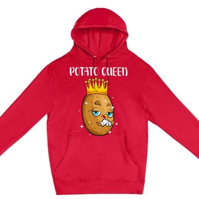 Cute Potato Design Vegetable Potato Lovers Premium Pullover Hoodie