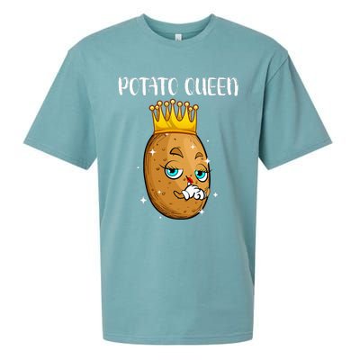 Cute Potato Design Vegetable Potato Lovers Sueded Cloud Jersey T-Shirt