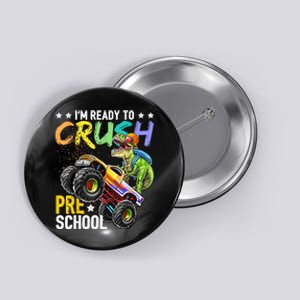 Crush Preschool Dinosaur Monster Truck Back To School Boy Button