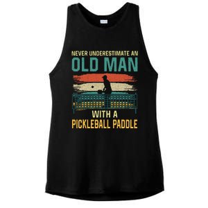 Cool Pickleball Design For Grandpa Pickleball Player Ladies PosiCharge Tri-Blend Wicking Tank