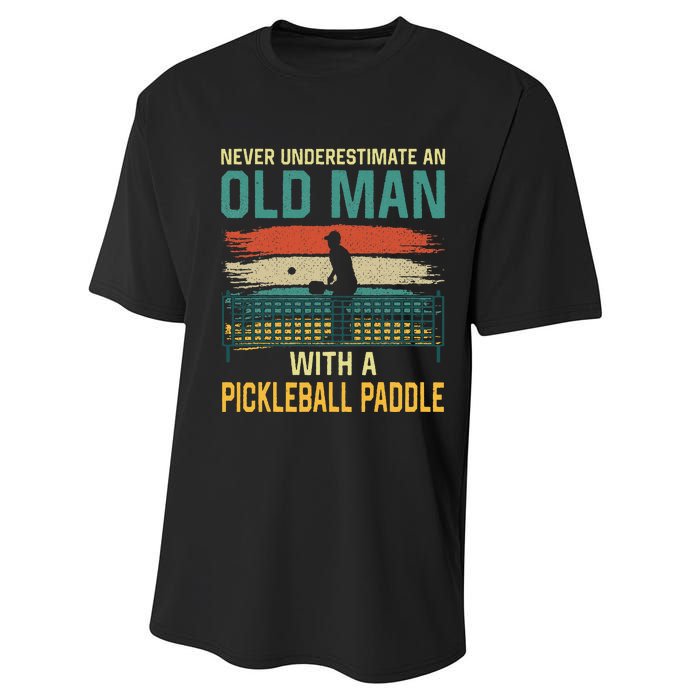 Cool Pickleball Design For Grandpa Pickleball Player Performance Sprint T-Shirt