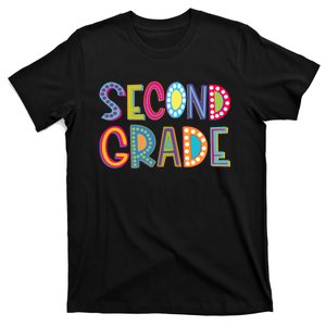 Cute Polka Dot Second Grade 2nd Grade School Teacher T-Shirt