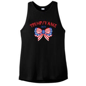 Coquette President Donald Trump & Jd Vance 2024 Usa Ladies PosiCharge Tri-Blend Wicking Tank