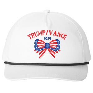 Coquette President Donald Trump & Jd Vance 2024 Usa Snapback Five-Panel Rope Hat