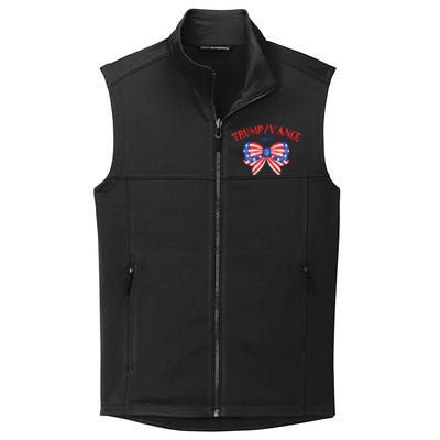 Coquette President Donald Trump & Jd Vance 2024 Usa Collective Smooth Fleece Vest