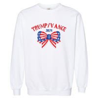 Coquette President Donald Trump & Jd Vance 2024 Usa Garment-Dyed Sweatshirt