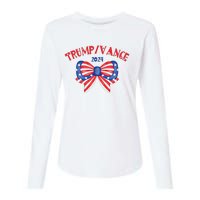 Coquette President Donald Trump & Jd Vance 2024 Usa Womens Cotton Relaxed Long Sleeve T-Shirt