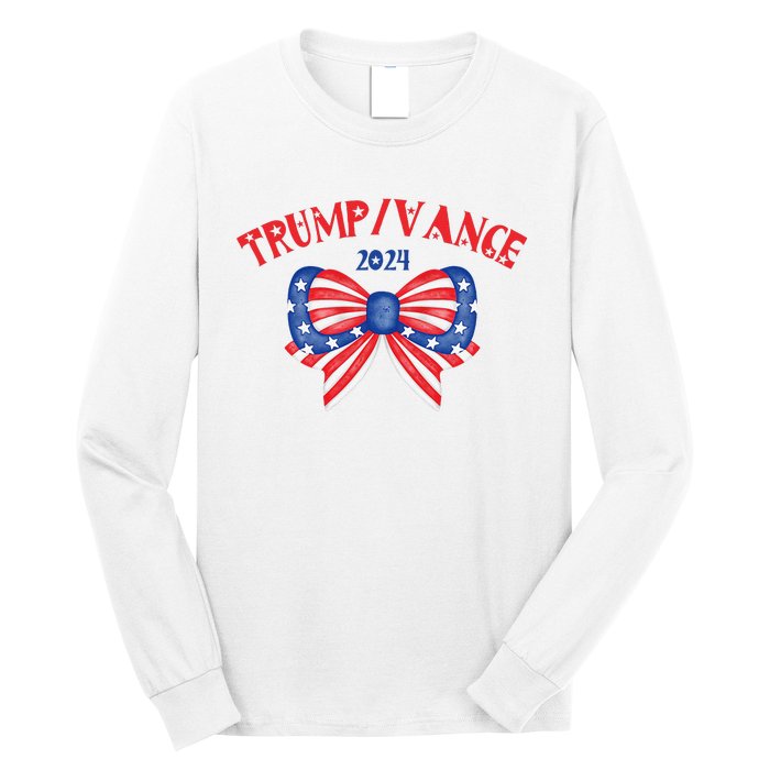 Coquette President Donald Trump & Jd Vance 2024 Usa Long Sleeve Shirt