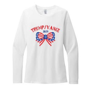 Coquette President Donald Trump & Jd Vance 2024 Usa Womens CVC Long Sleeve Shirt