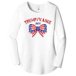 Coquette President Donald Trump & Jd Vance 2024 Usa Women's Perfect Tri Tunic Long Sleeve Shirt