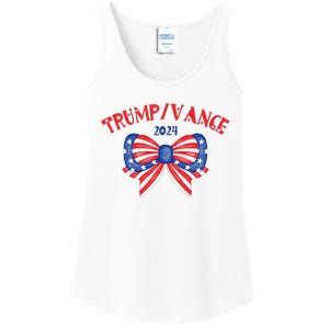 Coquette President Donald Trump & Jd Vance 2024 Usa Ladies Essential Tank