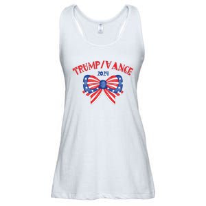 Coquette President Donald Trump & Jd Vance 2024 Usa Ladies Essential Flowy Tank