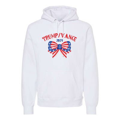 Coquette President Donald Trump & Jd Vance 2024 Usa Premium Hoodie