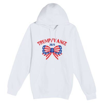 Coquette President Donald Trump & Jd Vance 2024 Usa Premium Pullover Hoodie