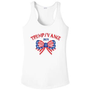 Coquette President Donald Trump & Jd Vance 2024 Usa Ladies PosiCharge Competitor Racerback Tank