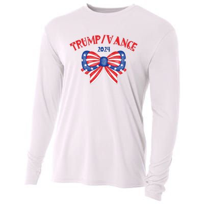 Coquette President Donald Trump & Jd Vance 2024 Usa Cooling Performance Long Sleeve Crew