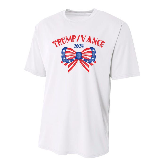 Coquette President Donald Trump & Jd Vance 2024 Usa Performance Sprint T-Shirt