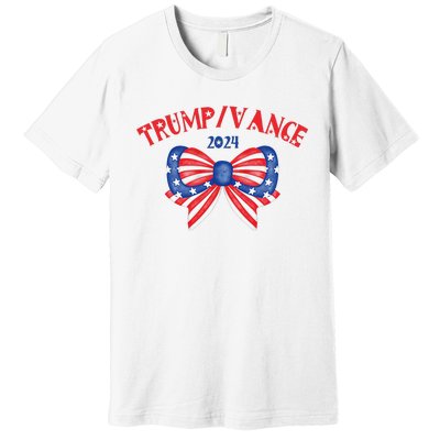 Coquette President Donald Trump & Jd Vance 2024 Usa Premium T-Shirt