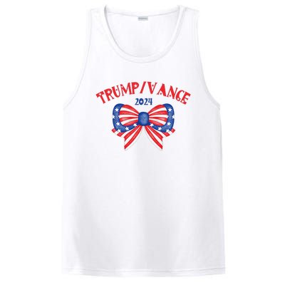 Coquette President Donald Trump & Jd Vance 2024 Usa PosiCharge Competitor Tank