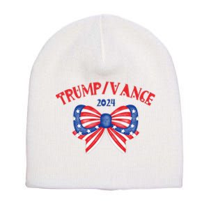 Coquette President Donald Trump & Jd Vance 2024 Usa Short Acrylic Beanie