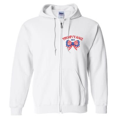 Coquette President Donald Trump & Jd Vance 2024 Usa Full Zip Hoodie