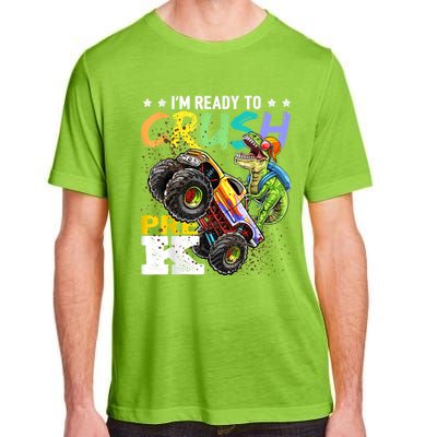 Crush PreK Dinosaur Monster Truck Back To School Boy Gifts Adult ChromaSoft Performance T-Shirt