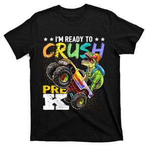 Crush PreK Dinosaur Monster Truck Back To School Boy Gifts T-Shirt