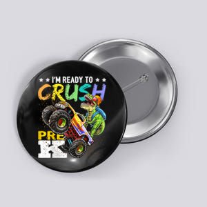 Crush PreK Dinosaur Monster Truck Back To School Boy Gifts Button