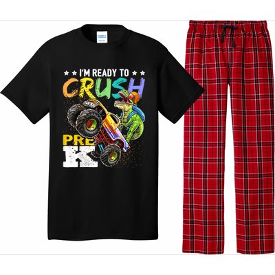 Crush PreK Dinosaur Monster Truck Back To School Boy Gifts Pajama Set