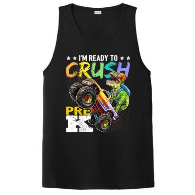 Crush PreK Dinosaur Monster Truck Back To School Boy Gifts PosiCharge Competitor Tank