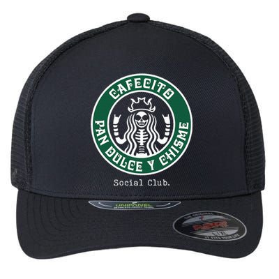 Cafecito Pan Dulce Y Chisme Mexicana Social Club Flexfit Unipanel Trucker Cap