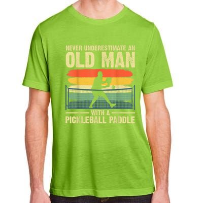 Cool Pickleball Design For Men Grandpa Pickleball Player Adult ChromaSoft Performance T-Shirt