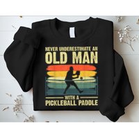 Cool Pickleball Design For Men Grandpa Pickleball Player Sweatshirt