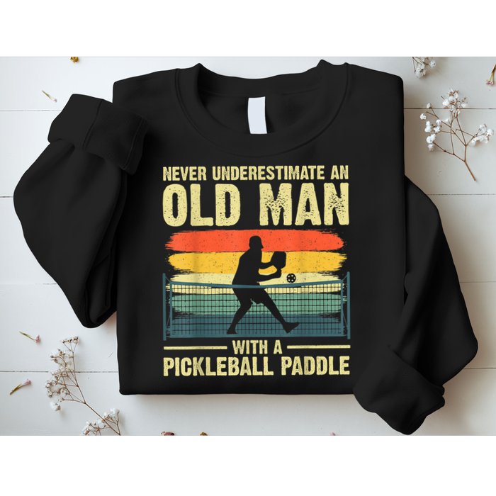Cool Pickleball Design For Men Grandpa Pickleball Player Sweatshirt