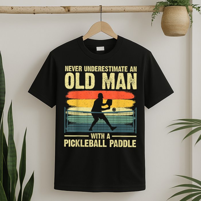 Cool Pickleball Design For Men Grandpa Pickleball Player T-Shirt