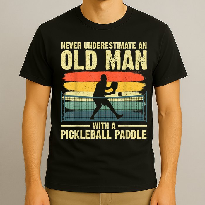 Cool Pickleball Design For Men Grandpa Pickleball Player T-Shirt