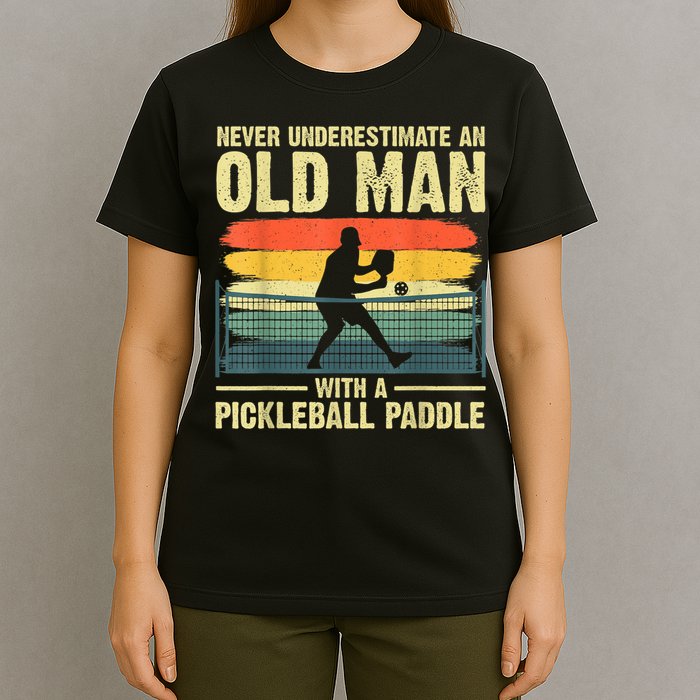 Cool Pickleball Design For Men Grandpa Pickleball Player T-Shirt