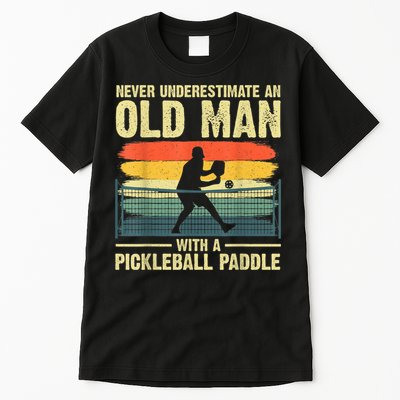 Cool Pickleball Design For Men Grandpa Pickleball Player Tall T-Shirt