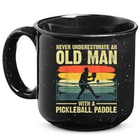 Cool Pickleball Design For Men Grandpa Pickleball Player 15oz Campfire Ceramic Mug