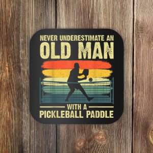 Cool Pickleball Design For Men Grandpa Pickleball Player Coaster